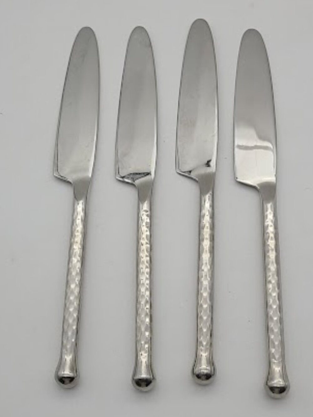 4x Gourmet Settings Silver Hearts GS Stainless Flatware Knives